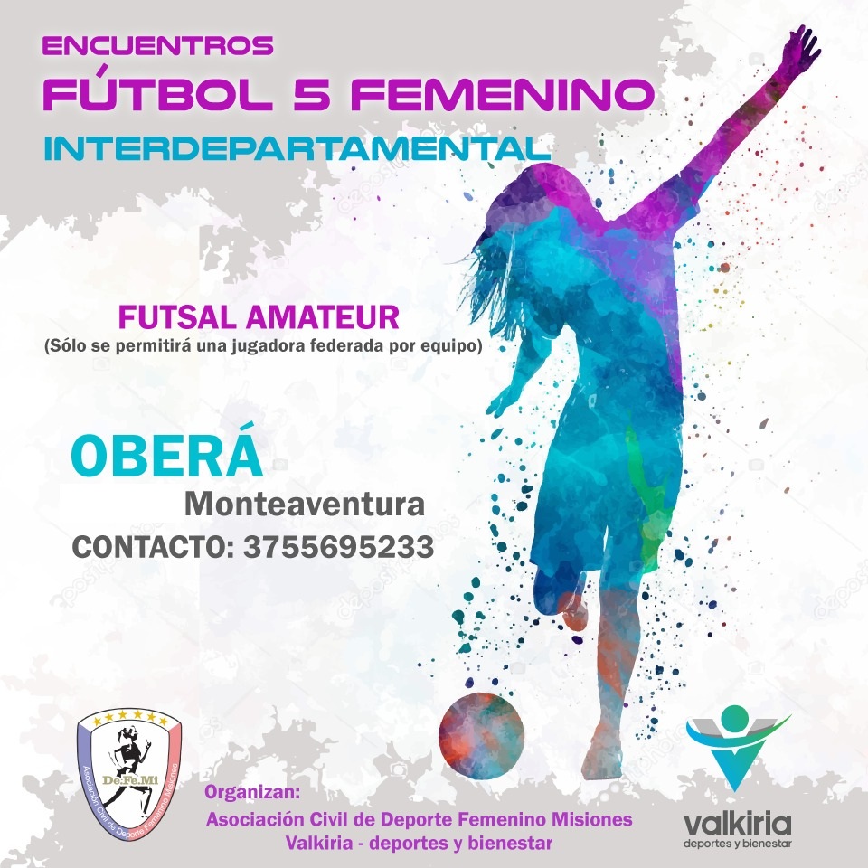 Arranca un Encuentro de Fútbol 5 Femenino interdepartamental