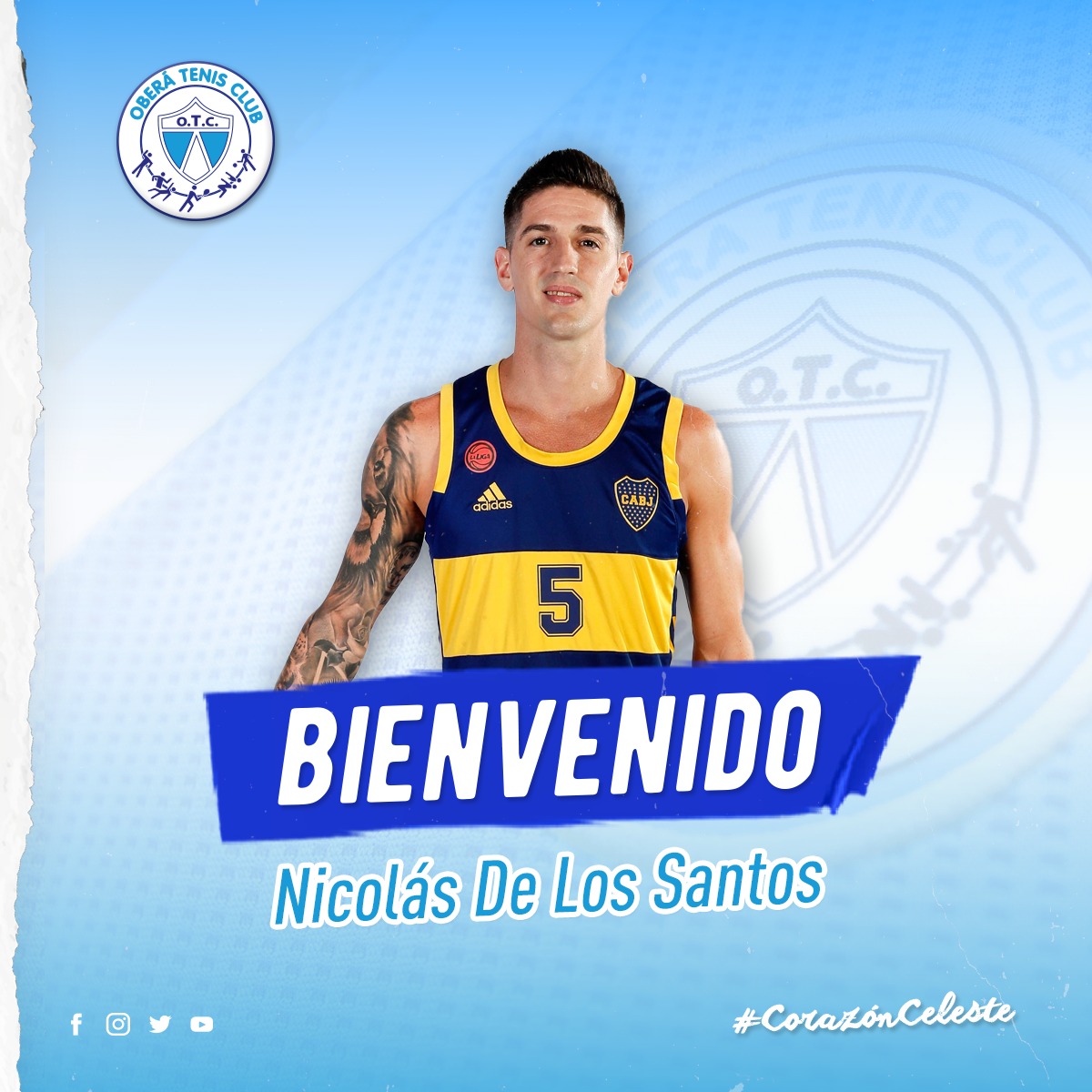 Nicolás De los Santos llega a OTC