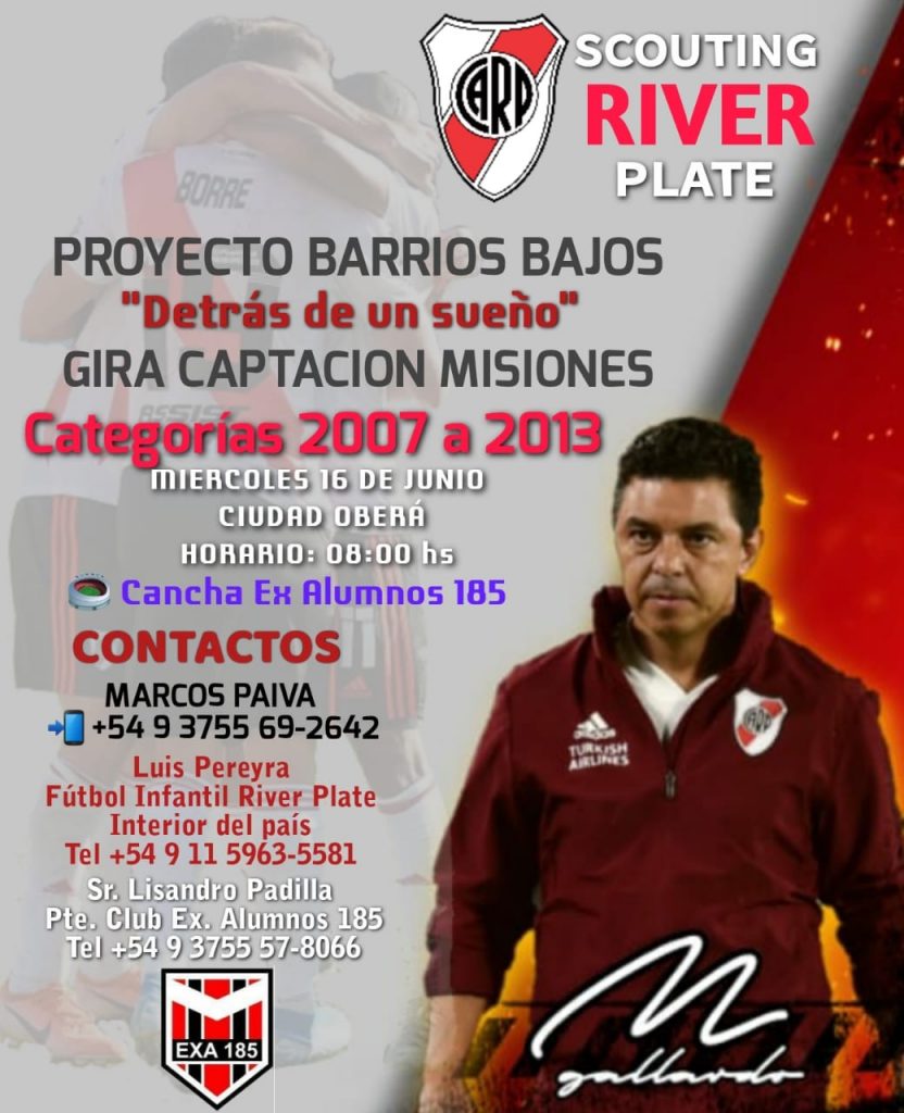 River Plate llega a Campo Viera y a Oberá a probar infantiles