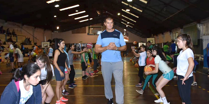 Las chicas de Tierra del Fuego participaron del Campus que brindo Wolkowyski