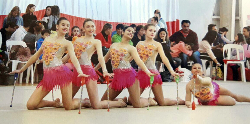 Gran performance de gimnastas obereñas